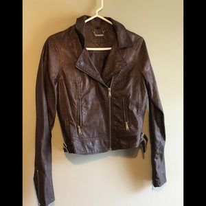 Jou jou brown leather jacket